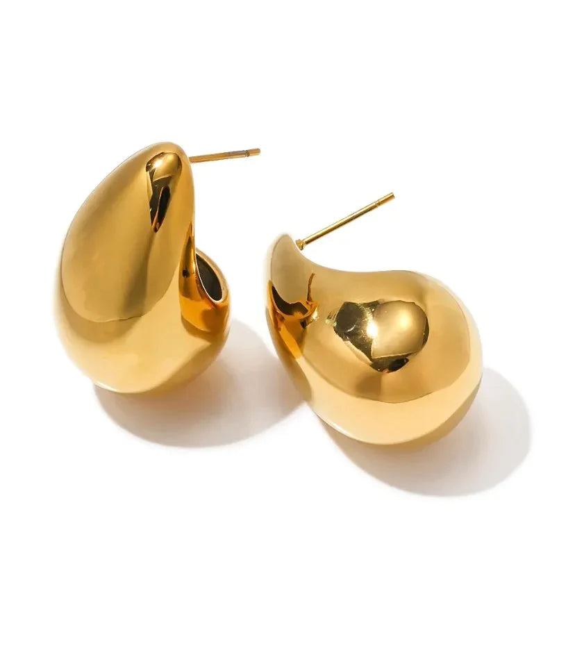 Hibo Bottega Earrings- 18k Gold Plated