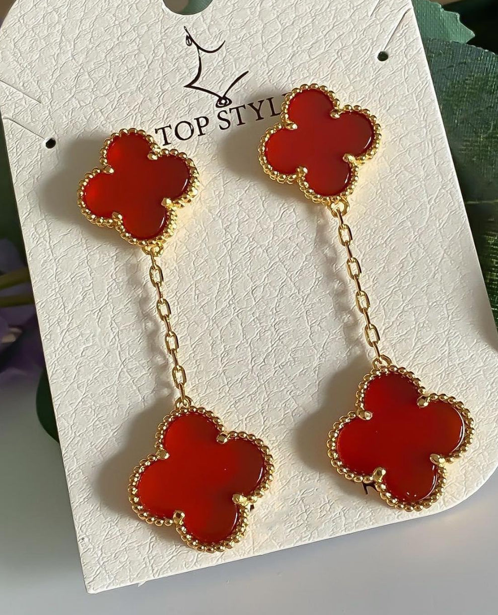 Red Ubax Van Cleef Set 2.0  - 18K Gold Plated