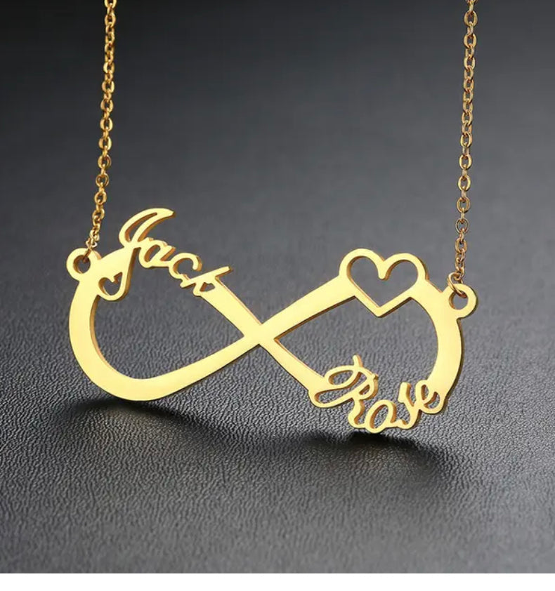 Infinity chain | 18k Gold plated Personalized Name Necklaces