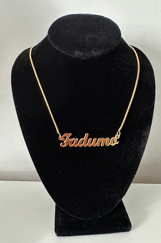 Snake Chain | 18k Gold plated Personalized Name Necklaces