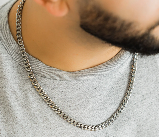 Fahad Curb Necklace For Men - Stainless Steel