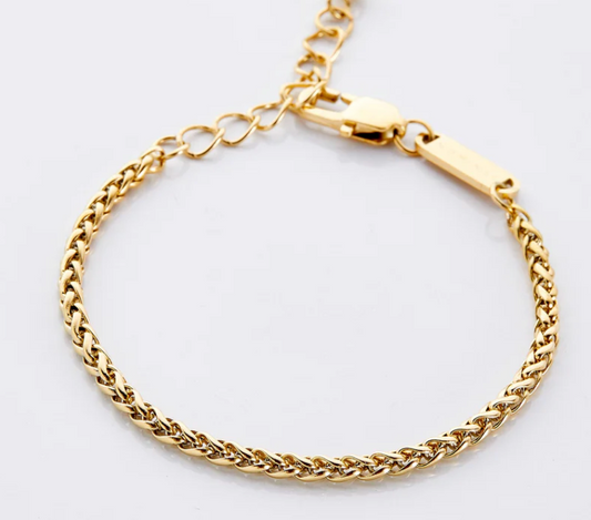 Naima Wheat Chain Bracelet | Kids Girls 18K Gold Plated