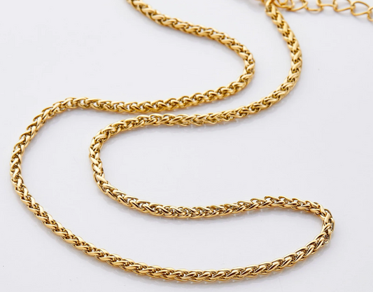 Naima Wheat Chain Necklace | Kids Girls 18K Gold Plated