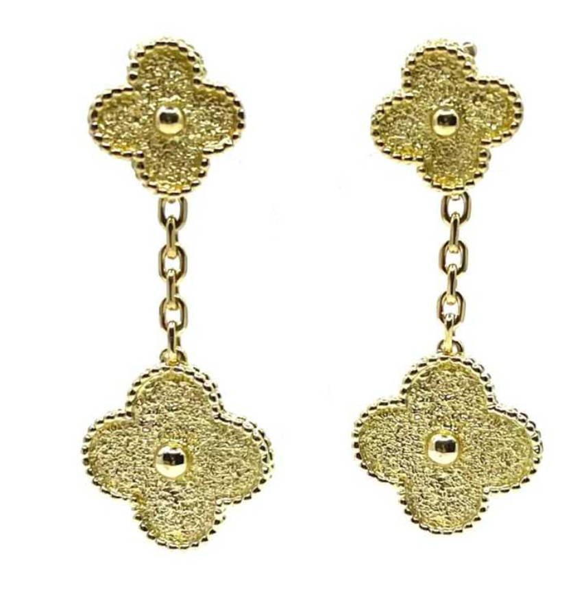 Gold Ubax Van Cleef Earrings 2.0 - 18K Gold Plated