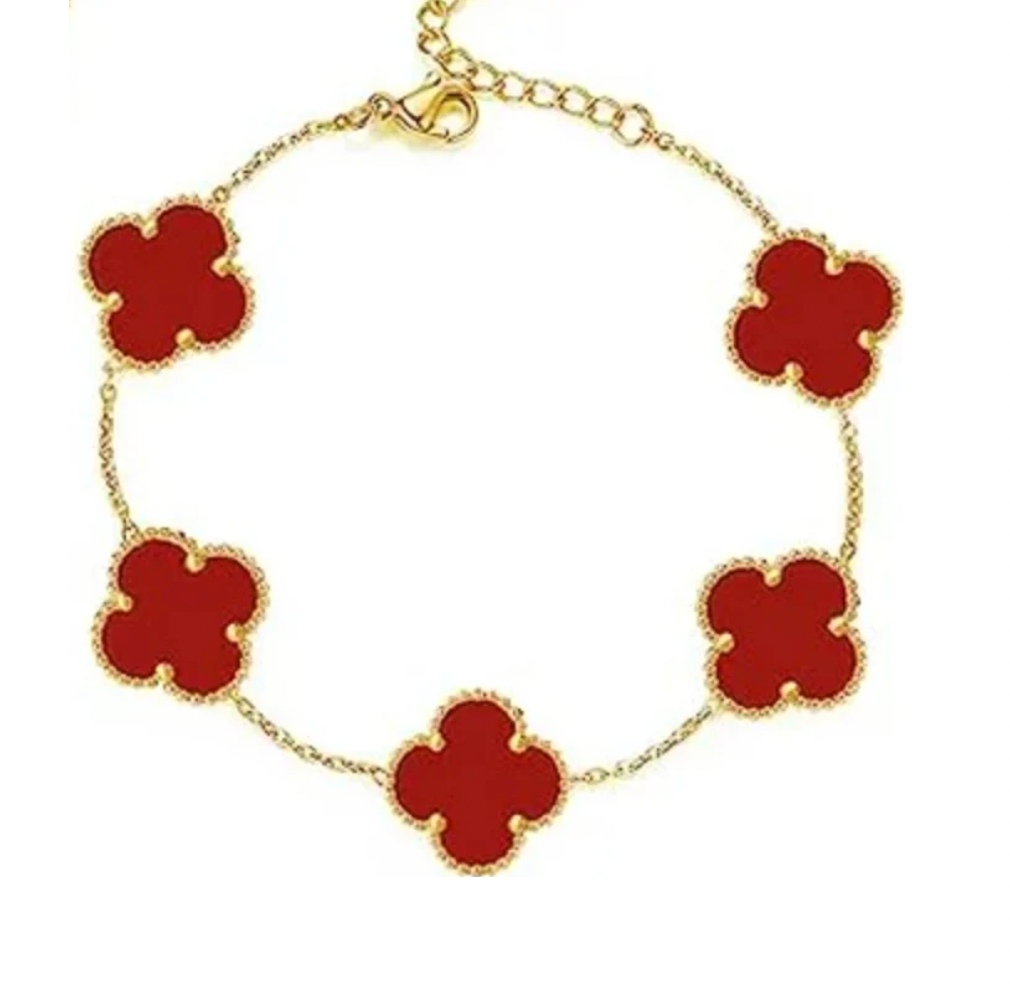 Red Ubax Van Cleef Set 2.0  - 18K Gold Plated