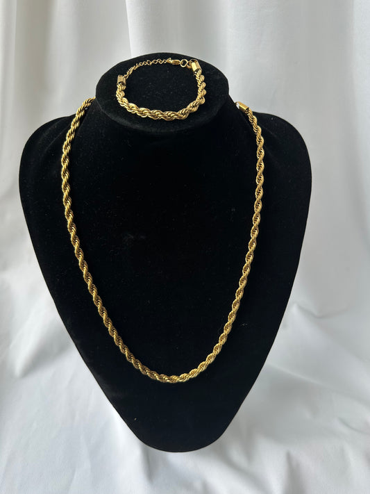 Isnino Rope set - 18k Gold Plated