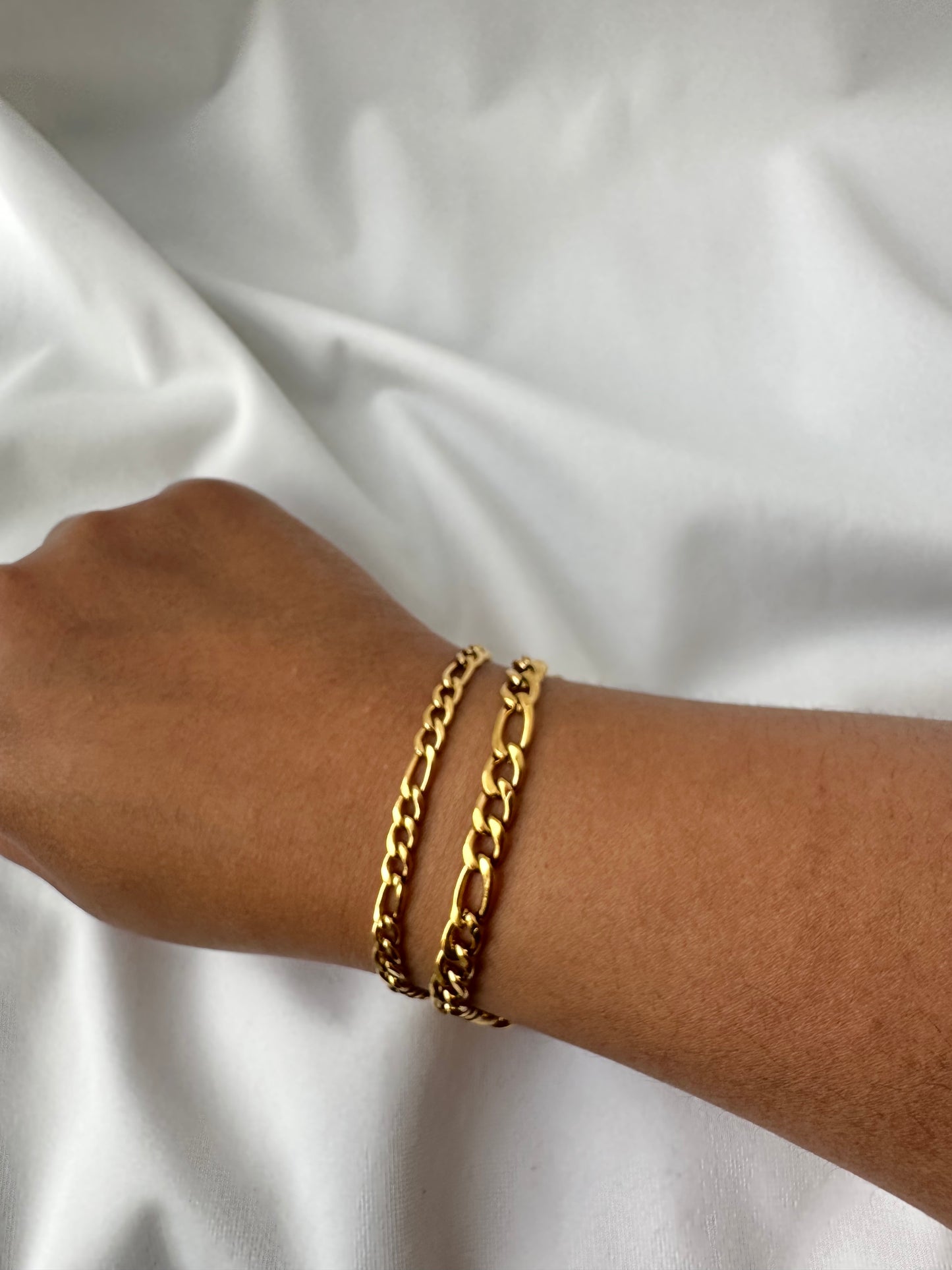 Nastexo Slim Figaro Bracelet - 18k Gold Plated