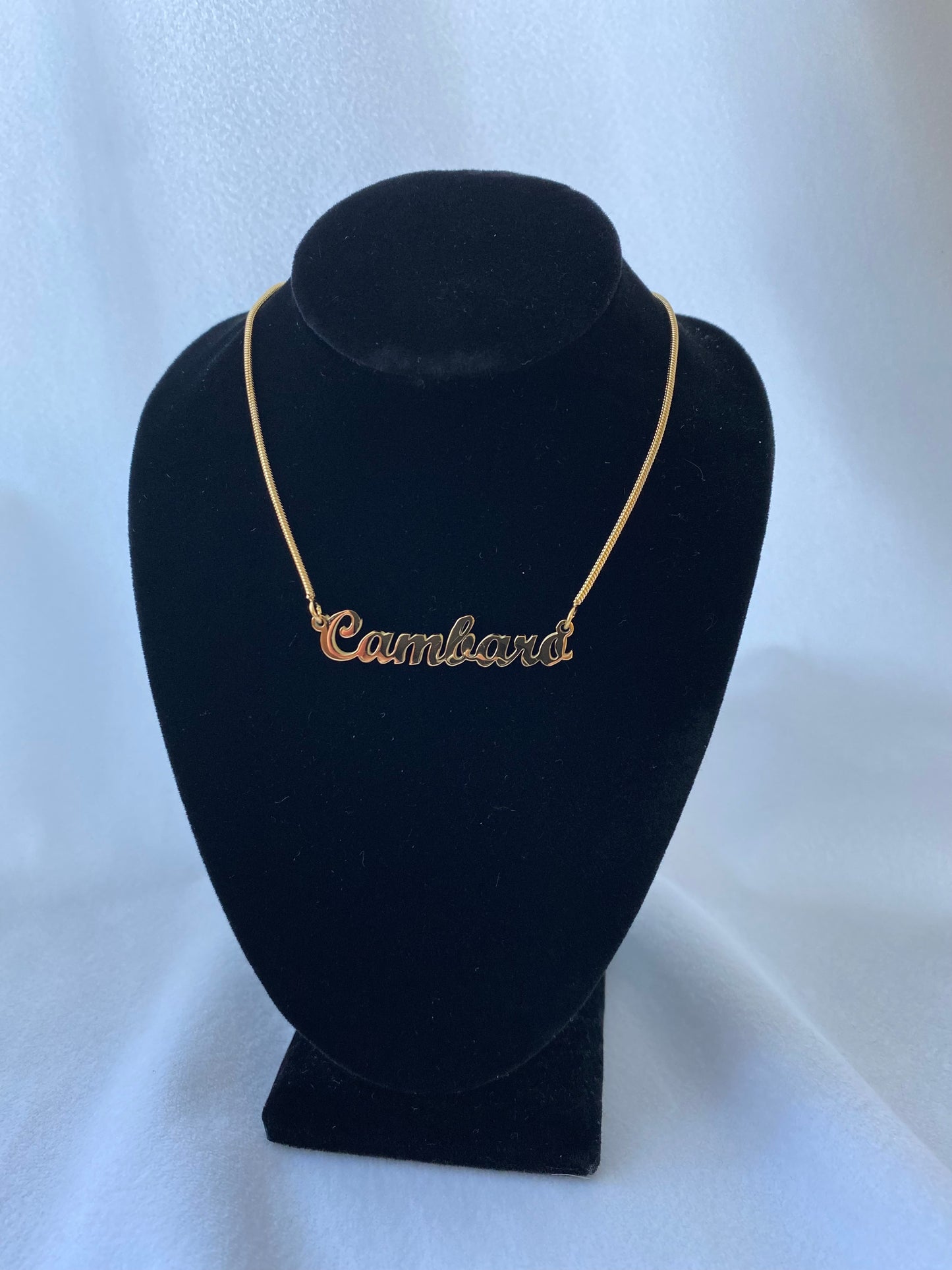 18K Gold Plated Necklaces Somali Names