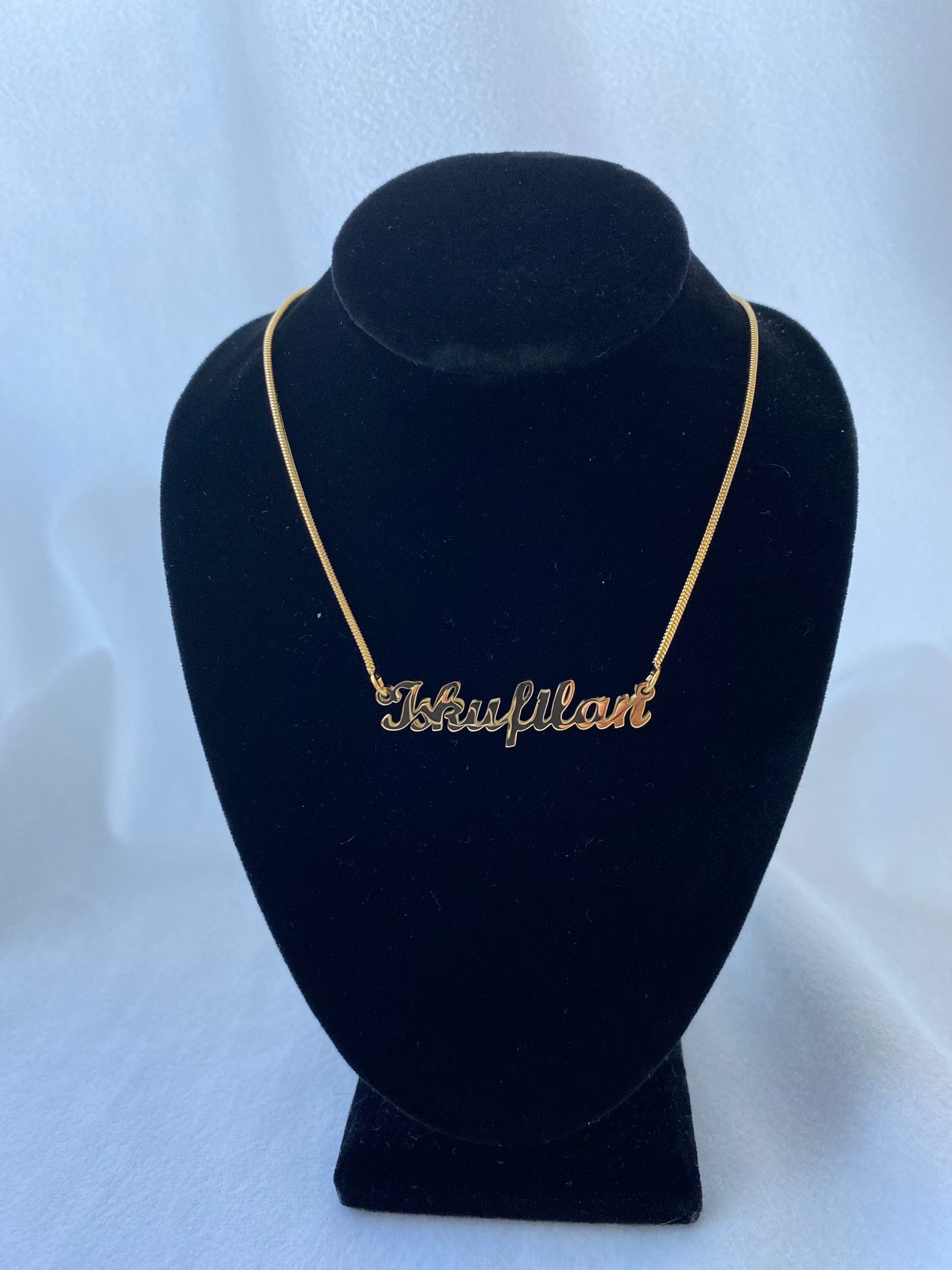 18K Gold Plated Necklaces Somali Names