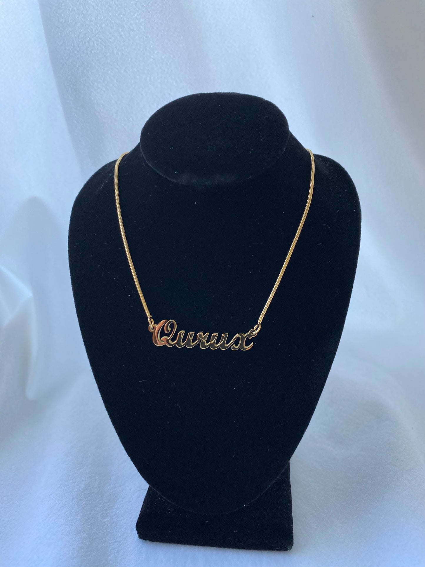 18K Gold Plated Necklaces Somali Names