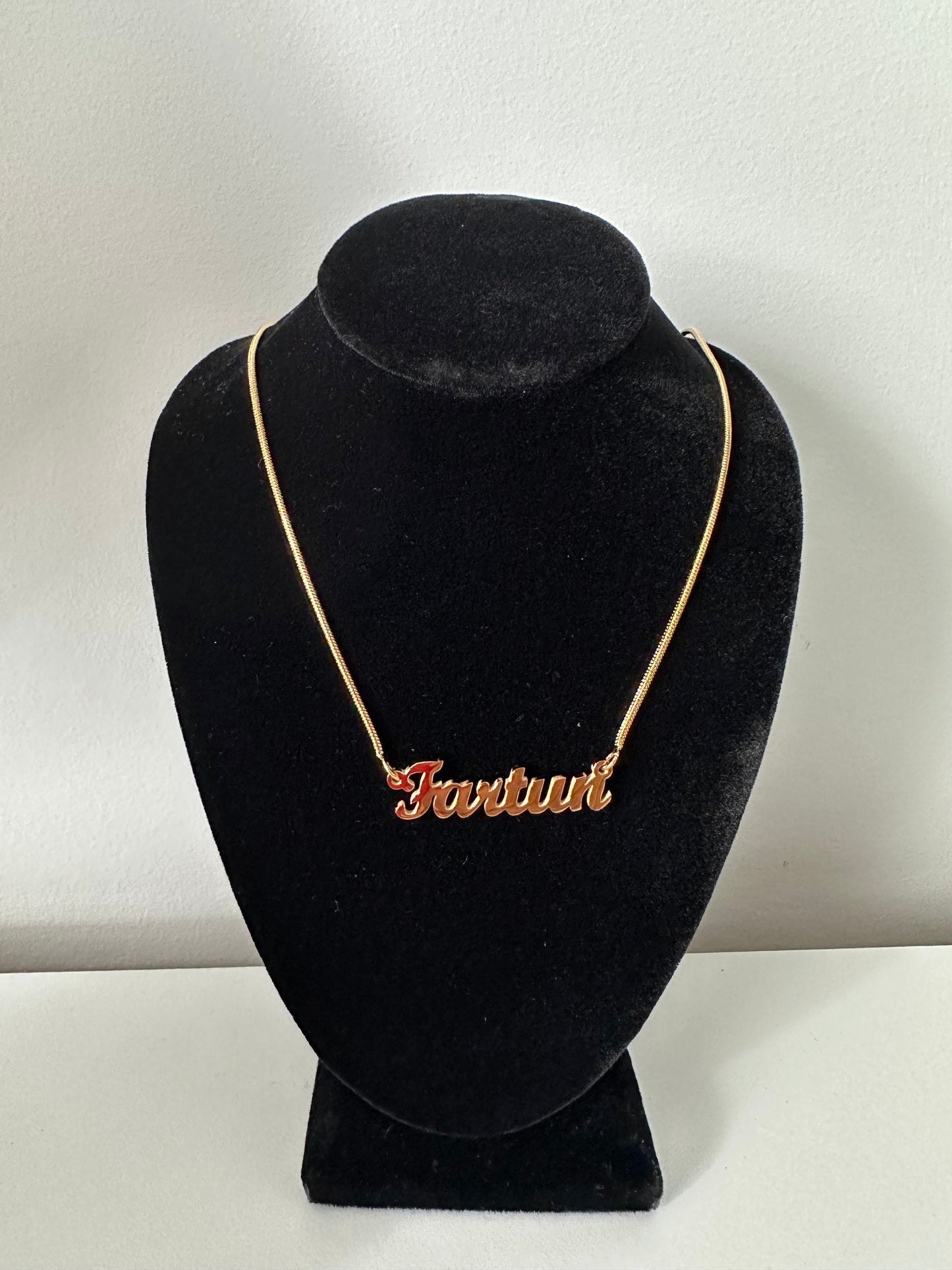 18K Gold Plated Necklaces Somali Names