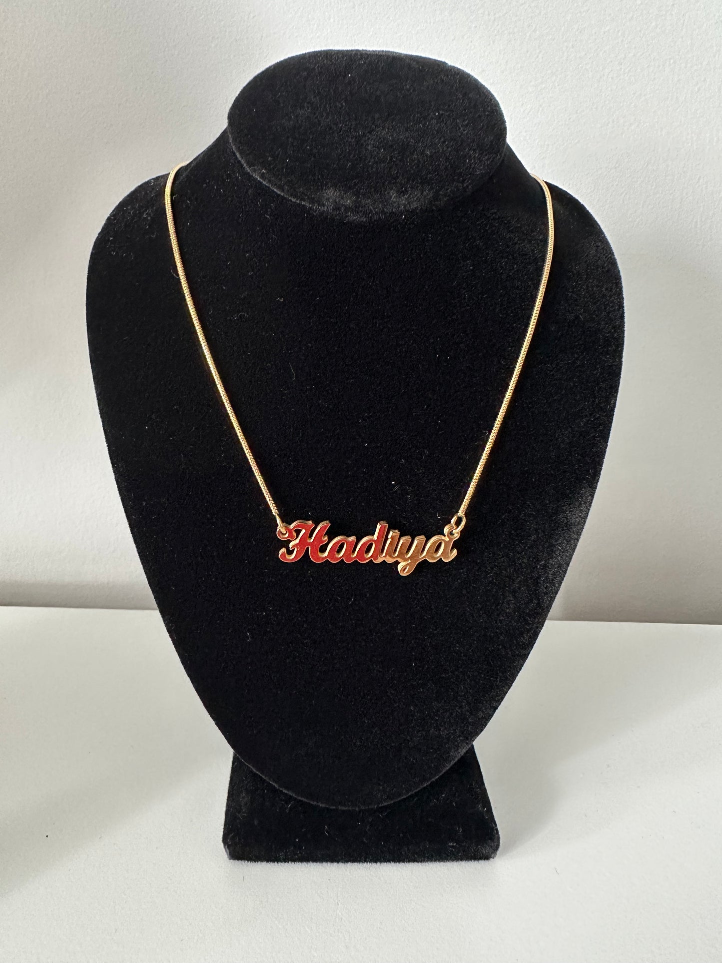 18K Gold Plated Necklaces Somali Names