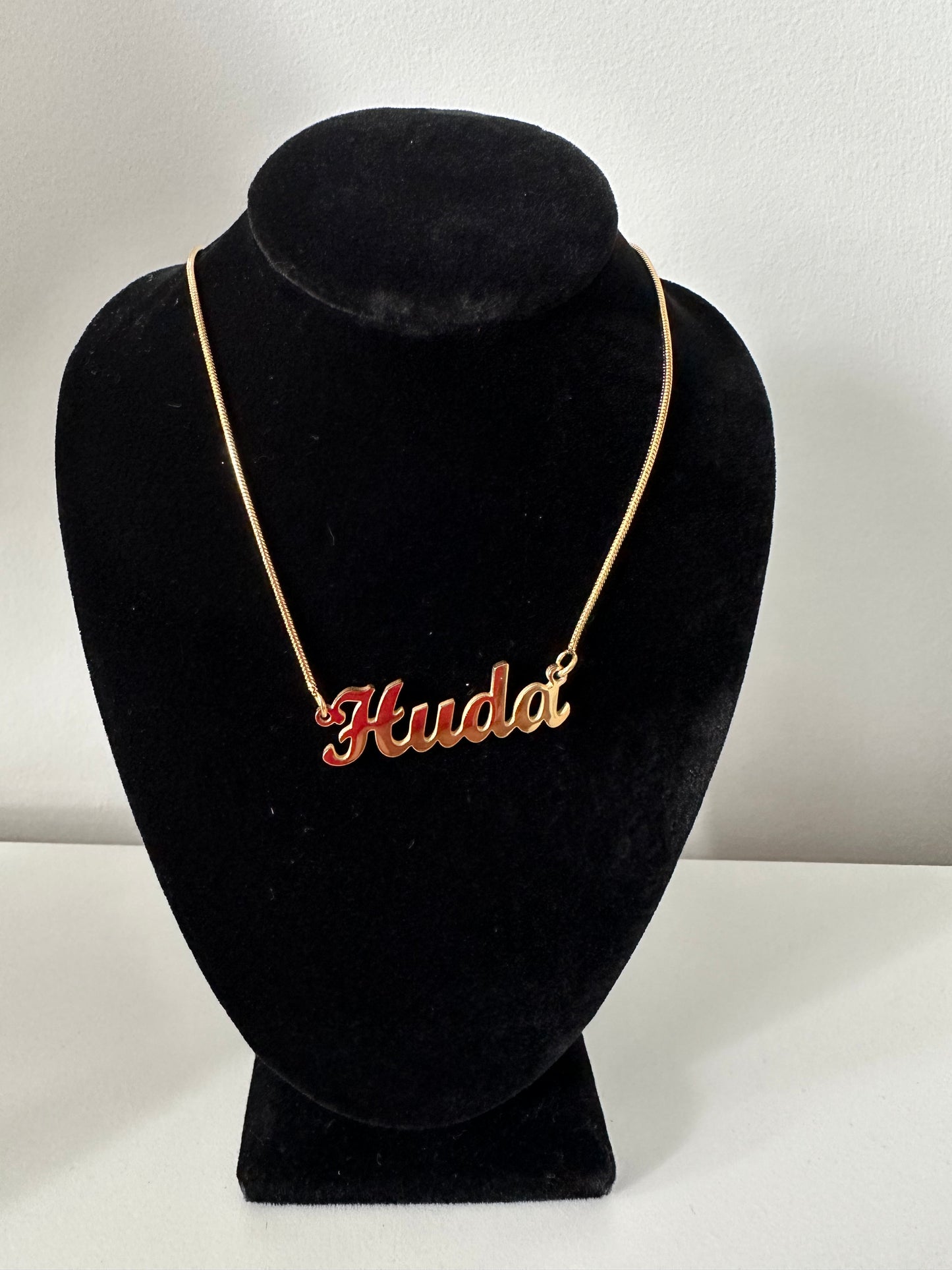 18K Gold Plated Necklaces Somali Names