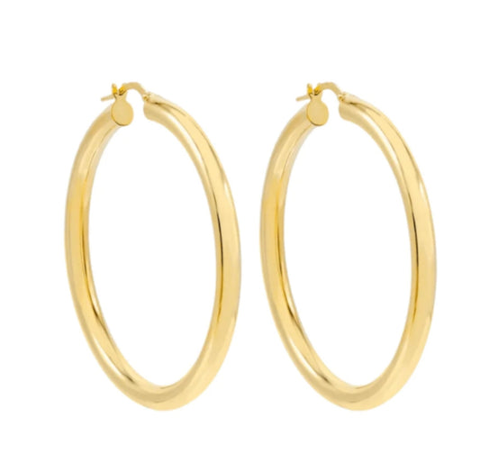 Filsan Hoop Earrings - 18k Gold Plated