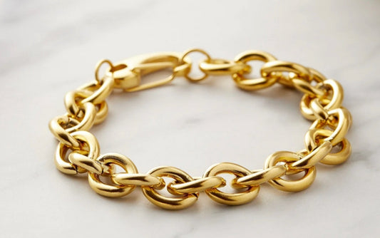 Khadra Tiffany Chain Bracelet - 18k Gold Plated